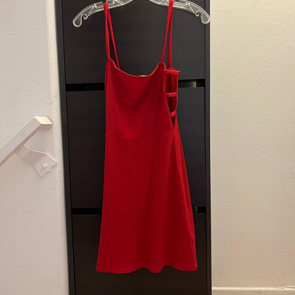Reformation side cut out mini knit dress